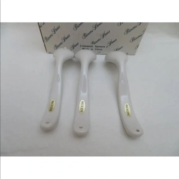 1456 Princess House Set of 3 Ceramic Spoons NIB - Picture 3 of 5